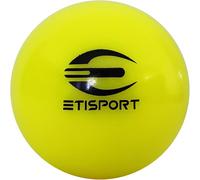 ETISPORT Bola de Hockey Patines Pro. Uso Profesional para Toda Clase de Superficies. Medida y Peso reglamentarios. (Amarillo Fluor)