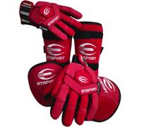 ETISPORT Set de Protecciones, Guantes, Rodilleras, espinilleras, de Hockey Patines para niños Starter. Calidad Profesional; Gran Confort y protección. (Rojo, S)