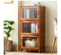 ETKIN Estantería Estrecha de 6 Niveles, con Puertas, Estantes de Almacenamiento de Exhibición de Pie, Estantería Alta para la Oficina, Sala de Estar,43×97cm/17×38in