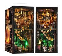 ETKVR Kit de Book Nook - Puzzle 3D de Madera DIY para Adultos, Modelo Tipo Booknook para Construir, Casa en Miniatura con Inserto para Estantería