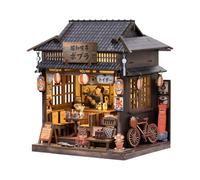 ETKVR Kit de Casa de Muñecas en Miniatura, DIY Mini Casa Kit para Adultos | Maqueta Casa de té japonesa en Miniatura, 3D Puzzle Casa Muñecas para Decoración Estanterías, Regalo para Amigos de Familia