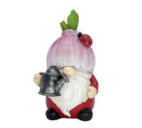 Etlemonde Estatua de gnomo de jardín, Mini gnomo de Cebolla de 5.9 Pulgadas, Decoraciones de gnomo al Aire Libre, gnomo de jardín de Cuento de Hadas para césped, Patio, terraza, decoración de macetas