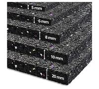 etm Alfombra Antivibración - Base Antideslizante Lavadora | Ultra Resistente | Suelo de Goma | Aislante Ruido y Movimiento | 3 Densidades (10mm - 60x60cm)
