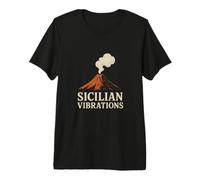 ETNA Sicily Vibes - Vacaciones Vulcano Sur de Italia Sicilia Camiseta Premium