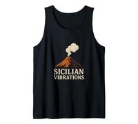 ETNA Sicily Vibes - Vacaciones Vulcano Sur de Italia Sicilia Camiseta sin Mangas