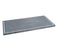 Etna Stone & Design Lava Grill - Sartén de piedra volcánica y etnea - Placa alisadora de 60 x 30 cm para horno y barbacoa, para cocinar carne, pescado, verduras y pizzas