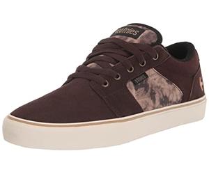 Etnies Barge LS - Aspecto clásico de Patinaje, Silhoutte Vulcanizado Delgado, Cuello blindado Fuerte, Vulc Reforzado, Ajuste Acolchado, Tenis de Uso Diario 2025, Marrón Tan Negro, 47 EU