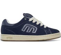 Etnies Callicut - Estilo de patinaje patrimonial, aspecto hinchado, vibración gruesa de los años 90, suela de copa reforzada, sensación acolchada, tenis de uso diario 2025, Azul marino y marrón, 38 EU