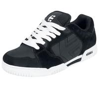 Etnies Faze - Estilo clásico de Skate Heritage con Aspecto hinchado a la Moda, Suela de Copa Reforzada, Ajuste Acolchado, Tenis de Uso Diario con mordida 2025, Negro y Blanco, 48 EU