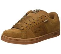etnies Kingpin - Estilo Skate Heritage clásico con Look voluminoso a la Moda, Suela Cup Reforzada, Ajuste amortiguado - Brown/Gum/Gold - 45.5