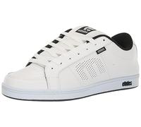 Etnies Kingpin Zapatos de Skate, Hombre, Blanco y Negro, 45 EU