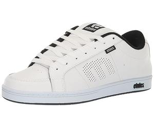 Etnies Kingpin Zapatos de Skate, Hombre, Blanco y Negro, 45 EU