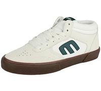Etnies Windrow Vulc Mid, Zapatos de Skate Hombre, Goma Blanca y Verde, 47 EU