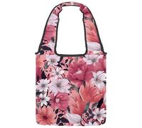 etoenbrc Bolsa de lona con hermoso estampado floral P para mujer, bolso de hombro, bolso de mano casual para viajes, trabajo, compras, Multicolor 9, Talla única