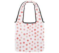 etoenbrc Bolsa de lona con lunares rosados para mujer, bolso de hombro casual para viajes, trabajo, compras, Multicoloured 1, Talla única