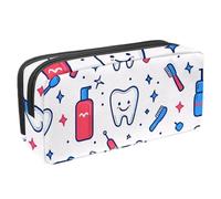 etoenbrc Estuche para lápices, cepillo de dientes y pasta de dientes con cremallera, bolsa impermeable para bolígrafos, suministros de oficina, organizador de papelería para adolescentes, niñas,