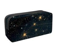 etoenbrc Estuche para lápices, Constellations L con cremallera, bolsa impermeable para bolígrafos, suministros de oficina, organizador de papelería para adolescentes, niñas, adultos y estudiantes,