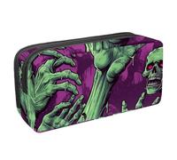 etoenbrc Estuche para lápices, diseño de manos de zombi de Halloween con cremallera, bolsa impermeable para bolígrafos, suministros de oficina, organizador de papelería para adolescentes, niñas,