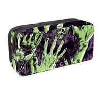 etoenbrc Estuche para lápices, diseño de manos de zombi de Halloween con cremallera, bolsa impermeable para bolígrafos, suministros de oficina, organizador de papelería para adolescentes, niñas,