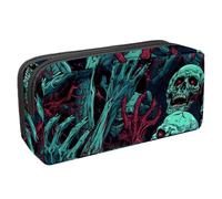 etoenbrc Estuche para lápices, estuche para lápices de manos de zombi de Halloween con cremallera, bolsa impermeable para bolígrafos, suministros de oficina, organizador de papelería para