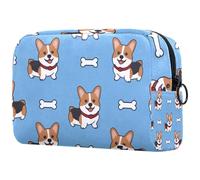 etoenbrc Red Bows Love Hearts - Bolsa de maquillaje reutilizable para viajes, bolsa de maquillaje grande para adolescentes, niñas y mujeres, 18,5 x 7,6 x 13 cm, Multicolor 5, Talla única