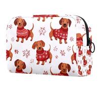 etoenbrc Red Bows Love Hearts - Bolsa de maquillaje reutilizable para viajes, bolsa de maquillaje grande para adolescentes, niñas y mujeres, 18,5 x 7,6 x 13 cm, Multicolor 9, Talla única