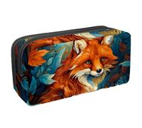 etoenbrc Spring Fox Q - Estuche para lápices con cremallera, impermeable, suministros de oficina, organizador de papelería para adolescentes, niñas, adultos y estudiantes, multicolor, Talla única,