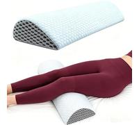 ETOFIXEE Almohada semicircular para las rodillas, almohada ortopédica para rodillas ergonómicas para dormir de lado, rodillo de espuma viscoelástica para apoyar piernas, rodillas, caderas y espalda