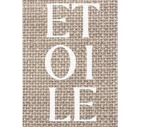 Etoile Decorative Book: A French-Inspired Holiday to Year-Round Coffee Table & Shelf Styling Accent (Neutral Raw Linen Cover)