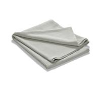 Etol Design Colcha de cama Stripe algodón lavado a la piedra 180x260 gris claro