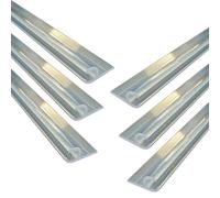Etomvoop Riel de toldo para autocaravana, adaptador de cuerda, riel de cuerda, canal en C, tiras de 6 x 60 cm para accesorios de autocaravana y caravana, 6 unidades