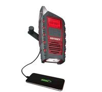 Eton Odyssey - Radio meteorológica NOAA con manivela, radio de emergencia para todas las bandas, radio de tormenta de onda corta AM/FM, Bluetooth, cargador de teléfono, RDS, solar, linterna