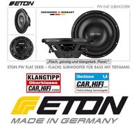 Eton PW12FLAT 30 CM Subwoofer de Superficie Chasis 2 x 2 Ohm, 12" 700 Vatios