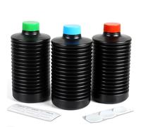 eTone 3 botellas plegables de almacenamiento de productos químicos para cuarto oscuro de 1000 ml, contenedor de líquido plegable, equipo de procesamiento de fotos, almacenamiento antioxidante