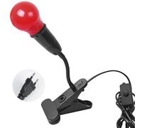 eTone Darkroom Safe Light - Lámpara de escritorio LED roja con clip, 360 grados ajustable, adecuada para procesar películas S/W y papel de impresión S/W (5 W)