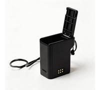 eTone GR3/3X - Funda de piel para Ricoh GR3/GR3X, DB-110/LI-92B/LI-90B, carga rápida tipo C, piel, cierre magnético, espacio para 2 baterías