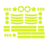 ETOPARS 42 Piezas Cinta Reflectante Adhesiva Verde Pegatinas Reflectantes Adhesivos Bicicleta Advertencia Visibilidad Fluorescente Impermeable