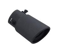 ETOPARS 62mm Tubo de Escape del Coche Universal Tubo de Punta de Silenciador de Escape Acero Inoxidable Tubo de Extremo Cola Final Automóviles Salida única Directo Negro