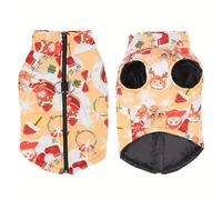 ETOPARS Abrigo para Perro Impermeable, Mascotas Disfraz de Navidad Ropa Cálida para Cachorros Perros Pequeños Gatos, Chaqueta Térmica de Invierno