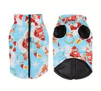 ETOPARS Abrigo para Perro Impermeable, Mascotas Disfraz de Navidad Ropa Cálida para Cachorros Perros Pequeños Gatos, Chaqueta Térmica de Invierno