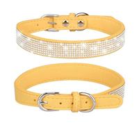 ETOPARS Collar de Perro con Pedrería, Collar para Perros de Ante Suave y Brillante, Collares para Mascotas Gato con Diamantes de Imitación