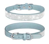 ETOPARS Collar de Perro con Pedrería, Collar para Perros de Ante Suave y Brillante, Collares para Mascotas Gato con Diamantes de Imitación