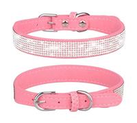 ETOPARS Collar de Perro con Pedrería, Collar para Perros de Ante Suave y Brillante, Collares para Mascotas Gato con Diamantes de Imitación