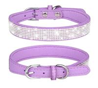 ETOPARS Collar de Perro con Pedrería, Collar para Perros de Ante Suave y Brillante, Collares para Mascotas Gato con Diamantes de Imitación