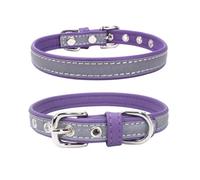 ETOPARS Collar Reflectante para Perros, Collares Cuero Suave de Doble Capa, Cuello Cómodo de Microfibra para Gatos y Cachorros