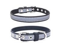 ETOPARS Collar Reflectante para Perros, Collares Cuero Suave de Doble Capa, Cuello Cómodo de Microfibra para Gatos y Cachorros