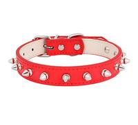 ETOPARS Collares de Perro de Remache de Uñas de Bala, Collar de Gato de Cuero Spiky, Cuello de Perro con Remaches para Tamaño Medio, Pit Bull, Bulldogge Inglés