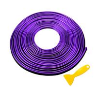 ETOPARS Tiras de Molduras Interiores del Coche 10M Púrpura Moldura Decorativa Flexible Trim línea Ventilación Aire Tablero Puerta Decoración