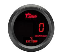 ETOPARS Universal Coche Medidor de Temperatura de Gases Escape 2 Pulgadas 52mm Gases Escape Temperatura Indicador Digital Gases Escape Medidor de Calibre Rojo Luz Instrumentos