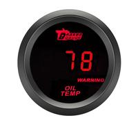 ETOPARS Universal Coche Medidor de Temperatura del Aceite 2 Pulgadas 52mm Aceite Temperatura Indicador Digital Aceite Temperatura Medidor de Calibre Rojo Luz Temp Instrumentos